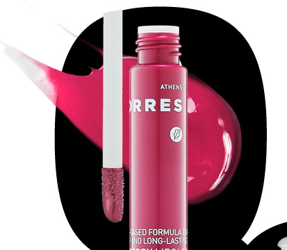korres raspberry antioxidant liquid lipstick