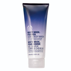 white musk for men hair&body wash