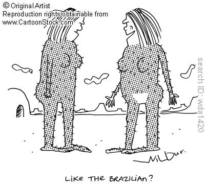 brazilian hair cartoon